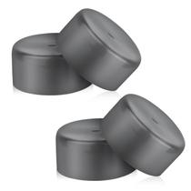 Tampas de rolamento BOXOB, pacote com 4, borracha cinza de 50,4 mm para reboque