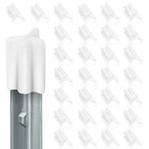 Tampas de segurança T Post, vinil branco Swess, 50 unidades Tampas de segurança T Post, vinil branco Swess, 50 unidades