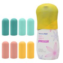 Tampas de silicone para garrafas TRANOMOS, pacote com 8 itens essenciais de viagem