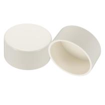 Tampas de tubo de PVC PATIKIL de 3,5 cm de diâmetro brancas, pacote com 2 Tampas de tubo de PVC PATIKIL de 3,5 cm de diâmetro brancas, pacote com 2
