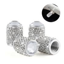 Tampas de Válvula de Pneu Alpmosn Bling Crystal - Para Carro e Mulheres