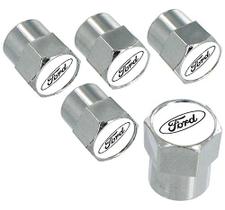Tampas de válvula Ford, pacote com 5, brancas, compatíveis com TPMS Tampas de válvula Ford, pacote com 5, brancas, compatíveis com TPMS