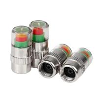 Tampas De Válvula Para Monitoramento De Pressão De Pneus De Carro (4 Peças) - Sensor Indicador De