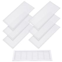 Tampas de ventilação de piso, malha magnética de ventilação de PVC branca, 14 x 30 cm Tampas de ventilação de piso, malha magnética de ventilação de PVC branca, 14 x 30 cm