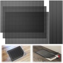 Tampas de ventilação de piso warmfarm 420x310mm PVC, pacote com 3 unidades com ímã