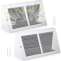 Tampas de ventilação de rodapé Honeydak, pacote com 2 unidades de aço, 30 x 15 cm