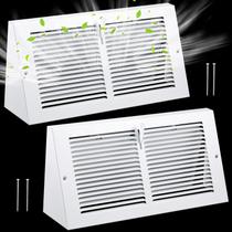 Tampas de ventilação de rodapé Yaocom Steel 30,48 x 15,24 cm com amortecedor