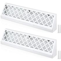 Tampas de ventilação para registro de rodapé Blulu, placa de aço de 15 cm, branca