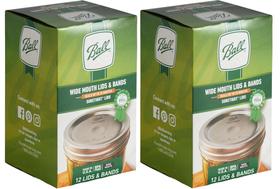 Tampas e faixas de anel para potes de vidro Mason Ball Wide Mouth Tampas e faixas de anel para potes de vidro Mason Ball Wide Mouth