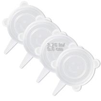 Tampas elásticas de silicone LELE LIFE, pacote com 4, 9,5 cm de diâmetro Tampas elásticas de silicone LELE LIFE, pacote com 4, 9,5 cm de diâmetro