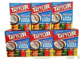 Tampas para Conserva Tattler E-Z Seal 3 Dúzias Boca Normal + Boca Larga
