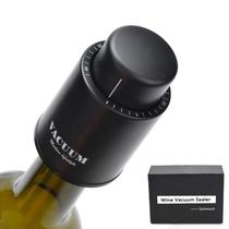 Tampas para garrafas de vinho Pacote Sunwuun Real Vacuum com 2 Tampas para garrafas de vinho Pacote Sunwuun Real Vacuum com 2