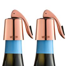Tampas para garrafas de vinho WOTOR Rosegold reutilizáveis, pacote com 2 Tampas para garrafas de vinho WOTOR Rosegold reutilizáveis, pacote com 2