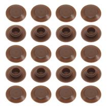Tampas para Parafusos de Soleira 20 Peças em Plástico para Capas de Soleira de Porta Tampas para Parafusos de Soleira 20 Peças em Plástico para Capas de Soleira de Porta