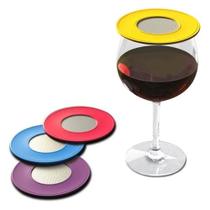 Tampas para taças de vinho, tampas para bebidas ventiladas, pacote com 4