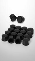 Tampas Parafusos Roda Preto 17mm Jogo 20 Peças