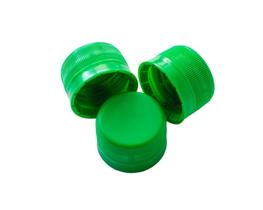 Tampas Plásticas Verdes Baixa 28mm C/ Lacre Para Garrafas Pet 1000 Unidades