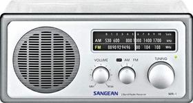 Tampo de mesa analógico transparente Radio Sangean WR-1CL AM/FM