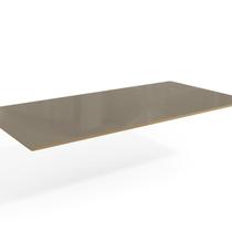 Tampo de Mesa de Jantar Com Vidro 180x90 Freijo/Bronze - Kappesberg