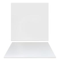 Tampo De Mesa Em Madeira Mdf Branco Quadrado 70cm X 15mm