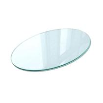 Tampo de Mesa Redondo em Vidro 6mm 70cm Lapidado e Polido Somente o Vidro