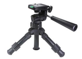 Tampo de mesa resistente para tripé Vidpro TT-12 com cabeça panorâmica de 3 vias Tampo de mesa resistente para tripé Vidpro TT-12 com cabeça panorâmica de 3 vias