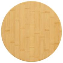Tampo de mesa VidaXL Redondo Bambu Ø50x1.5cm Marrom envernizado