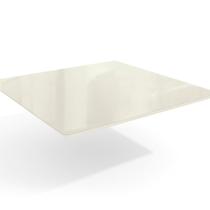 Tampo de Vidro/MDF Quadrado para Mesa de Jantar até 4 Lugares 105x105cm Branco/Off Withe