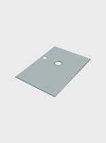 Tampo de Vidro para Gabinete Banheiro Moscou 50 x 35 x 0,6 cm