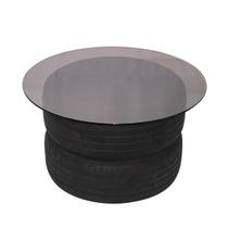 Tampo De Vidro Temperado Grafite Refletido 80 X 8Mm Tampo De Vidro Temperado Grafite Refletido 80 X 8Mm