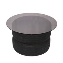 Tampo De Vidro Temperado Grafite Refletido 80 X 8mm