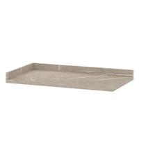 Tampo Luciane Canto Reto 95cm Quartzo Beige