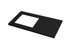 Tampo MDP de 114 cm para Cooktop 4 Bocas Preto Tampo MDP de 114 cm para Cooktop 4 Bocas Preto