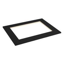 Tampo MDP de 75 cm para Cooktop com recorte de 5 Bocas Preto