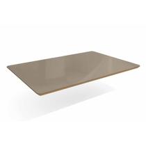 Tampo Mesa Sala de Jantar Madeirado c/Vidro TA31 80x120cm Freijó/Bronze - Kappesberg Tampo Mesa Sala de Jantar Madeirado c/Vidro TA31 80x120cm Freijó/Bronze - Kappesberg