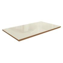 Tampo Mesa Sala de Jantar Vidro Madeirado c/ Vidro TA64 Retangular 160x90cm Canela/Off White - Kappesberg Tampo Mesa Sala de Jantar Vidro Madeirado c/ Vidro TA64 Retangular 160x90cm Canela/Off White - Kappesberg