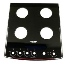 tampo Mesa Vidro Fogão Dako Supreme glass Titanium Evo 4 B