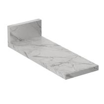 Tampo Para Balcao 20 Cm Cz3124 Marmore Branco Tecno Mobili Marmore Branco