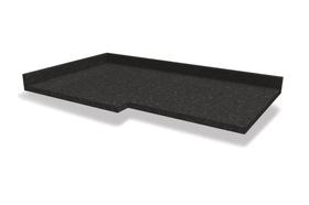 Tampo Para Balcão De Canto Kappesberg Preto Brilho 98cm x 59cm Tampo Para Balcão De Canto Kappesberg Preto Brilho 98cm x 59cm