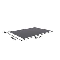 Tampo Para Balcão de Cozinha 100 cm Cinza - AJL Móveis Tampo Para Balcão de Cozinha 100 cm Cinza - AJL Móveis