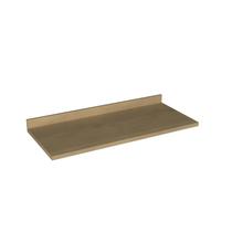 Tampo para Balcão de Cozinha Acabamento Pintura UV Retangular Marrom 120cm Sevilha