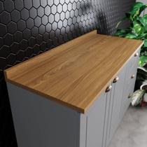 Tampo para Balcão Emilly 120cm Espresso Móveis Marrom/Nature