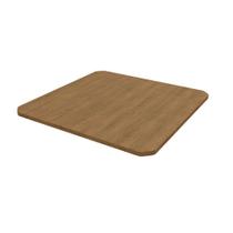 Tampo para Mesa de Cozinha Quadrado Styl Freijó (90x90 cm) - Crome