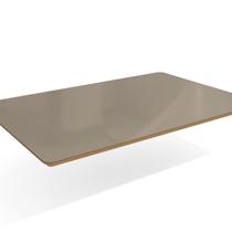Tampo para Mesa de Jantar 120cm x 80cm de Madeira com Vidro Marrom/Freijo/Bronze Tampo para Mesa de Jantar 120cm x 80cm de Madeira com Vidro Marrom/Freijo/Bronze
