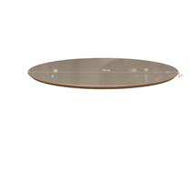 Tampo para Mesa de Jantar Redondo 120cm de Madeira com Vidro
