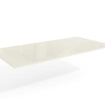 Tampo para Mesa de Jantar Retangular 180x90cm Vidro/MDF 30mm para 6 Lugares Off White Tampo para Mesa de Jantar Retangular 180x90cm Vidro/MDF 30mm para 6 Lugares Off White