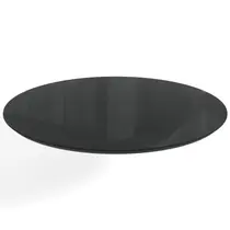 Tampo Redondo Mesa de Jantar com Vidro 105cm