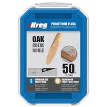 Tampões de bolso Kreg P-OAK de madeira maciça de carvalho para orifício de bolso