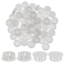 Tampões de orifício Suiwotin 60PCS 25 mm/1 tipo de descarga de plástico branco
