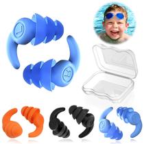 Tampões de ouvido de natação QQJOYCCI à prova d'água de silicone para crianças de 4 a 12 anos Tampões de ouvido de natação QQJOYCCI à prova d'água de silicone para crianças de 4 a 12 anos